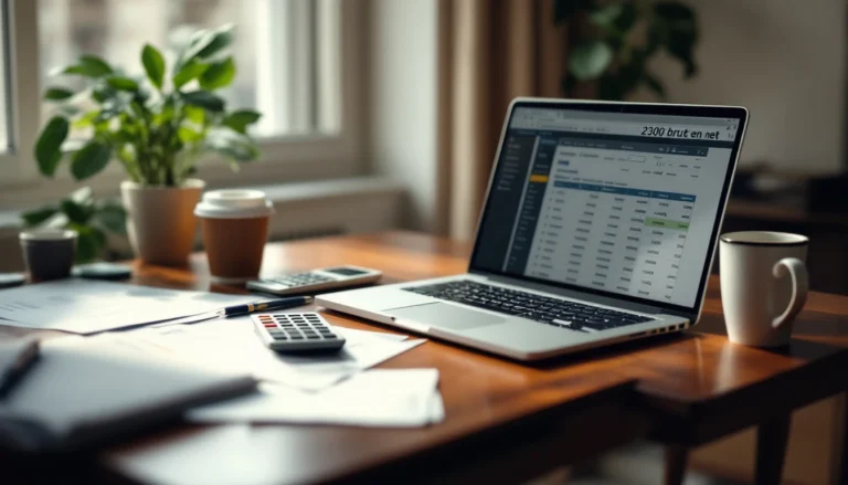 2300 euros brut en net