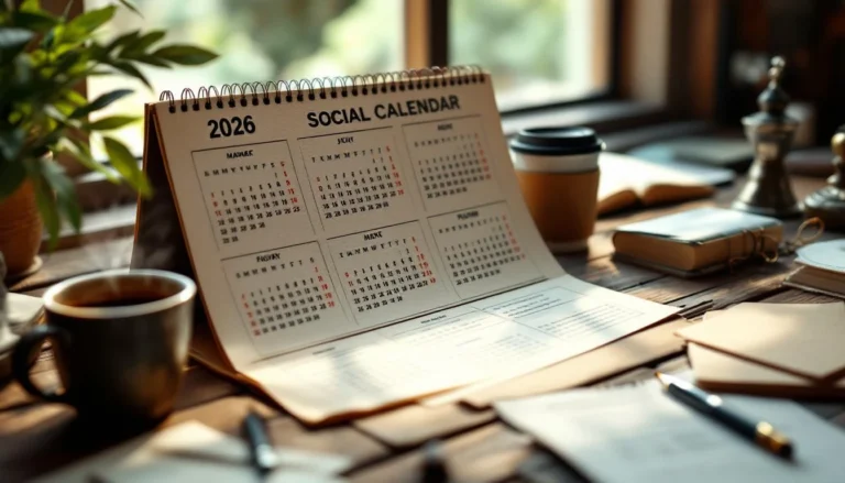 Calendrier social 2026