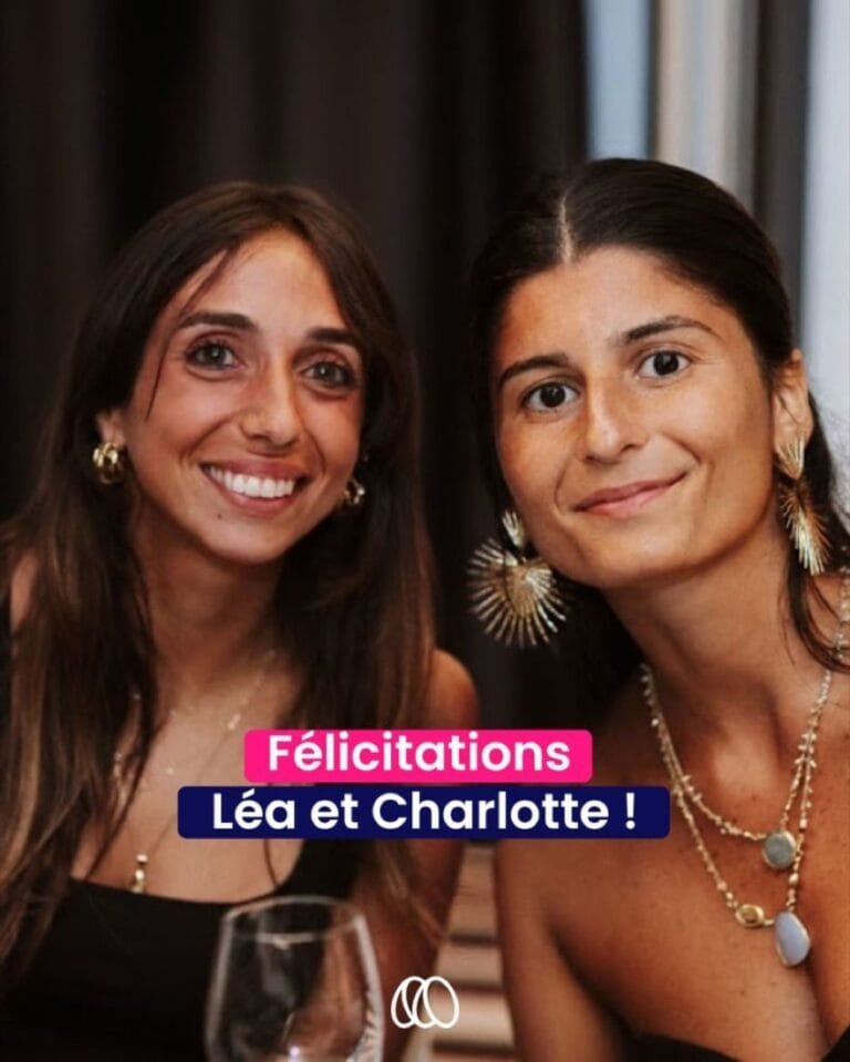 Léa Setti Sitbon et Charlotte Serero, cheffes de mission chez Myne, après l’obtention de leur diplôme d’expertise comptable